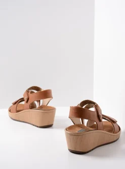 Sandalen<Wolky La Jolla - cognac leer cognacleer