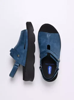Sandalen<Wolky Laprida - blauw effectleer blauweffectleer