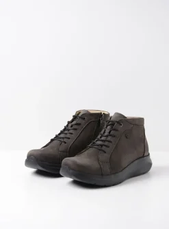Hoge Veterschoenen|Wandelschoenen<Wolky Lima - asfalt nubuck asfaltnubuck