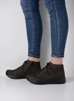 Hoge Veterschoenen|Wandelschoenen<Wolky Lima - asfalt nubuck asfaltnubuck