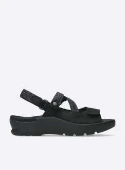 Sandalen<Wolky Lisse - zwart nubuck zwartnubuck