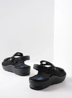 Sandalen<Wolky Lisse - zwart nubuck zwartnubuck