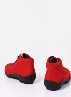 Lage Veterschoenen|Herfst/Winter<Wolky Louise - donkerrood nubuck donkerroodnubuck