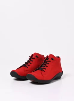 Lage Veterschoenen|Herfst/Winter<Wolky Louise - donkerrood nubuck donkerroodnubuck