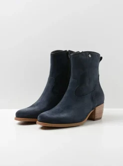 Cowboylaarzen|Enkellaarsjes<Wolky Lubbock - blauw zomer suede blauwzomersuede