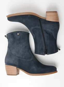 Cowboylaarzen|Enkellaarsjes<Wolky Lubbock - blauw zomer suede blauwzomersuede