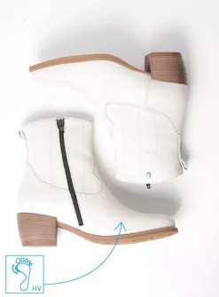 Cowboylaarzen|Enkellaarsjes<Wolky Lubbock HV - creme wit leer cremewitleer