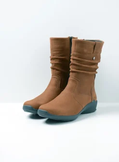 Halfhoge Laarzen|Herfst/Winter<Wolky Luna - cognac nubuck cognacnubuck