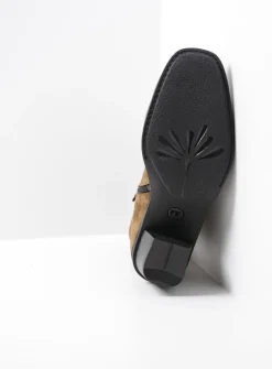 Halfhoge Laarzen|Enkellaarsjes<Wolky Mallow - donker taupe suede donkertaupesuede