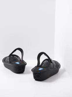 Slippers<Wolky Martinique - zwart leer zwartleer