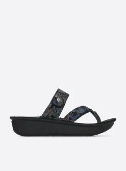 Slippers<Wolky Martinique - zwart/blauw suede zwart/blauwsuede