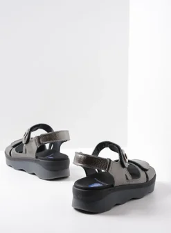 Sandalen<Wolky Medusa - antraciet leer antracietleer