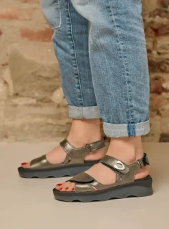 Sandalen<Wolky Medusa - antraciet leer antracietleer