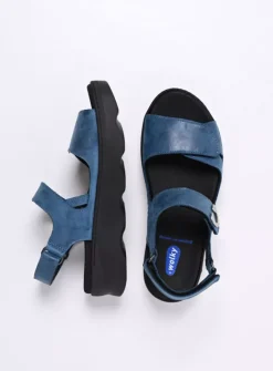 Sandalen<Wolky Medusa - blauw effectleer blauweffectleer