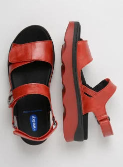 Sandalen<Wolky Medusa - rood leer roodleer