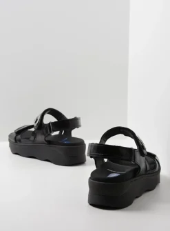 Sandalen<Wolky Medusa - zwart leer zwartleer