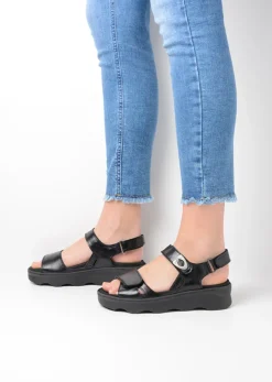 Sandalen<Wolky Medusa - zwart leer zwartleer