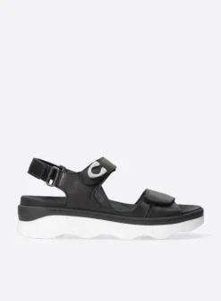 Sandalen<Wolky Medusa - zwart/wit leer zwart/witleer
