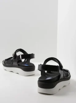 Sandalen<Wolky Medusa - zwart/wit leer zwart/witleer