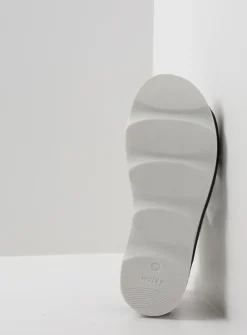 Sandalen<Wolky Medusa - zwart/wit leer zwart/witleer