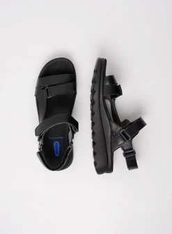 Sandalen<Wolky Mile - zwart leer zwartleer