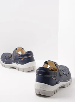 Bandschoenen<Wolky Move - blauw zomer leer blauwzomerleer