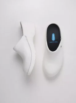 Klompen|Herfst/Winter<Wolky Multi Clog - wit leer witleer