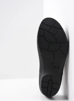 Klompen|Herfst/Winter<Wolky Multi Clog - zwart leer zwartleer