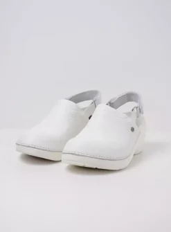 Klompen<Wolky Multi Strap Clog - wit leer witleer