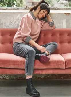 Veterlaarzen|Halfhoge Laarzen<Wolky Murray - zwart leer zwartleer