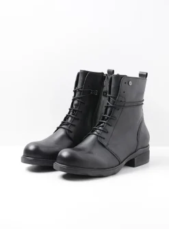 Herfst/Winter|Biker Boots<Wolky Murray HV - zwart leer zwartleer