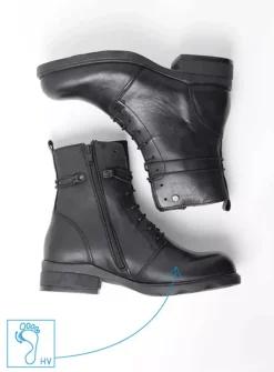 Herfst/Winter|Biker Boots<Wolky Murray HV - zwart leer zwartleer