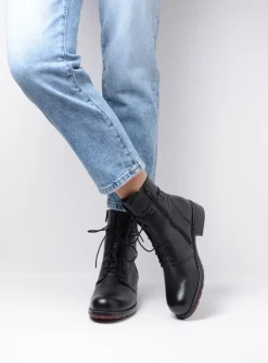 Herfst/Winter|Biker Boots<Wolky Murray HV - zwart leer zwartleer