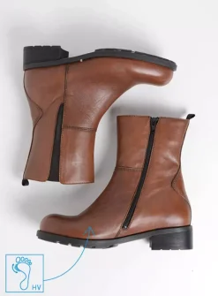 Halfhoge Laarzen|Herfst/Winter<Wolky Neola HV - 20430 cognac leer 20430cognacleer