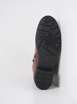 Halfhoge Laarzen|Herfst/Winter<Wolky Neola HV - 20430 cognac leer 20430cognacleer