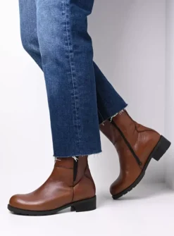 Halfhoge Laarzen|Herfst/Winter<Wolky Neola HV - 20430 cognac leer 20430cognacleer