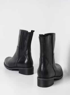 Halfhoge Laarzen|Herfst/Winter<Wolky Neola HV - zwart leer zwartleer