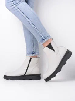 Herfst/Winter|Enkellaarsjes<Wolky Nigata - winterwit leer winterwitleer