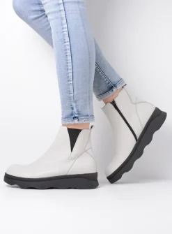 Herfst/Winter|Enkellaarsjes<Wolky Nigata - winterwit leer winterwitleer