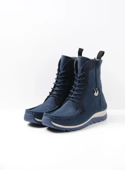 Hoge Veterschoenen|Veterlaarzen<Wolky Ocean - denim nubuck denimnubuck