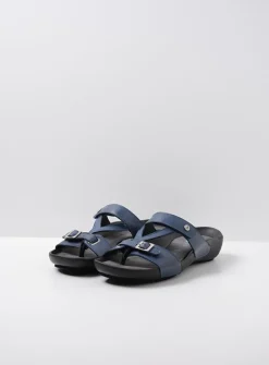 Slippers<Wolky O'Connor - jeans leer jeansleer