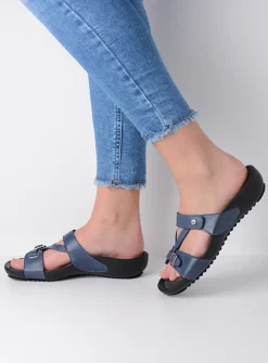 Slippers<Wolky O'Connor - jeans leer jeansleer