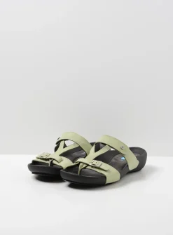 Slippers<Wolky O'Connor - lichtgroen nubuck lichtgroennubuck