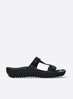 Slippers<Wolky O'Connor - zwart leer zwartleer