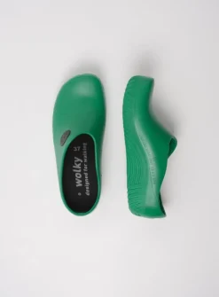 Klompen<Wolky OK Clog-Klomp - groen fluor PU groenfluorPU