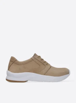Lage Veterschoenen|Wandelschoenen<Wolky Omaha HV - beige nubuck beigenubuck