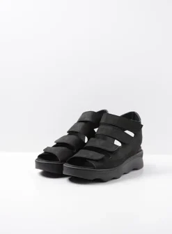 Sandalen<Wolky Oro - zwart nubuck zwartnubuck