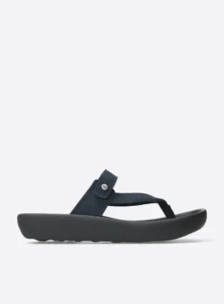 Slippers<Wolky Peace - blauw nubuck blauwnubuck