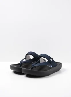 Slippers<Wolky Peace - blauw nubuck blauwnubuck