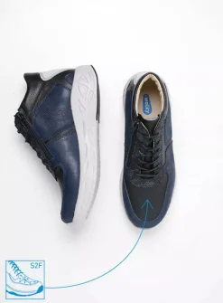 Hoge Veterschoenen|Herfst/Winter<Wolky Pep S2F - denim combi stretch leer denimcombistretchleer